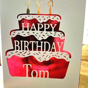 Cartão de Feliz Aniversário Personalizado