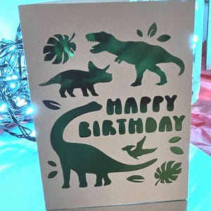 Dino-Geburtstagskarte