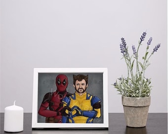 Digital Download Deadpool and Wolverine Fan Art