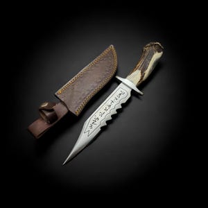 Ruby Knife Angel Blade Replica from Supernatural Stainless Steel Prop Screen Accurate Cosplay Knife Gift for Boyfriend Gift for Him Husband