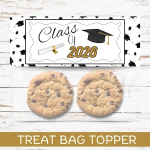 Adornos para bolsas de regalo de graduación - Diseños de recuerdos de celebración (Descarga digital)