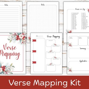 Verse Mapping Kit, Bible Study Guide, Bible Study Template, Joy Verse Mapping Printable for Women&#39;s Ministry