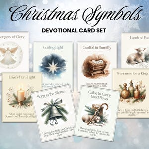 Advent Scripture Cards, Advent Christmas Cards, Advent Devotion, Womens Advent Devotional Cards, Bible Advent Cards, DIY Advent Cards