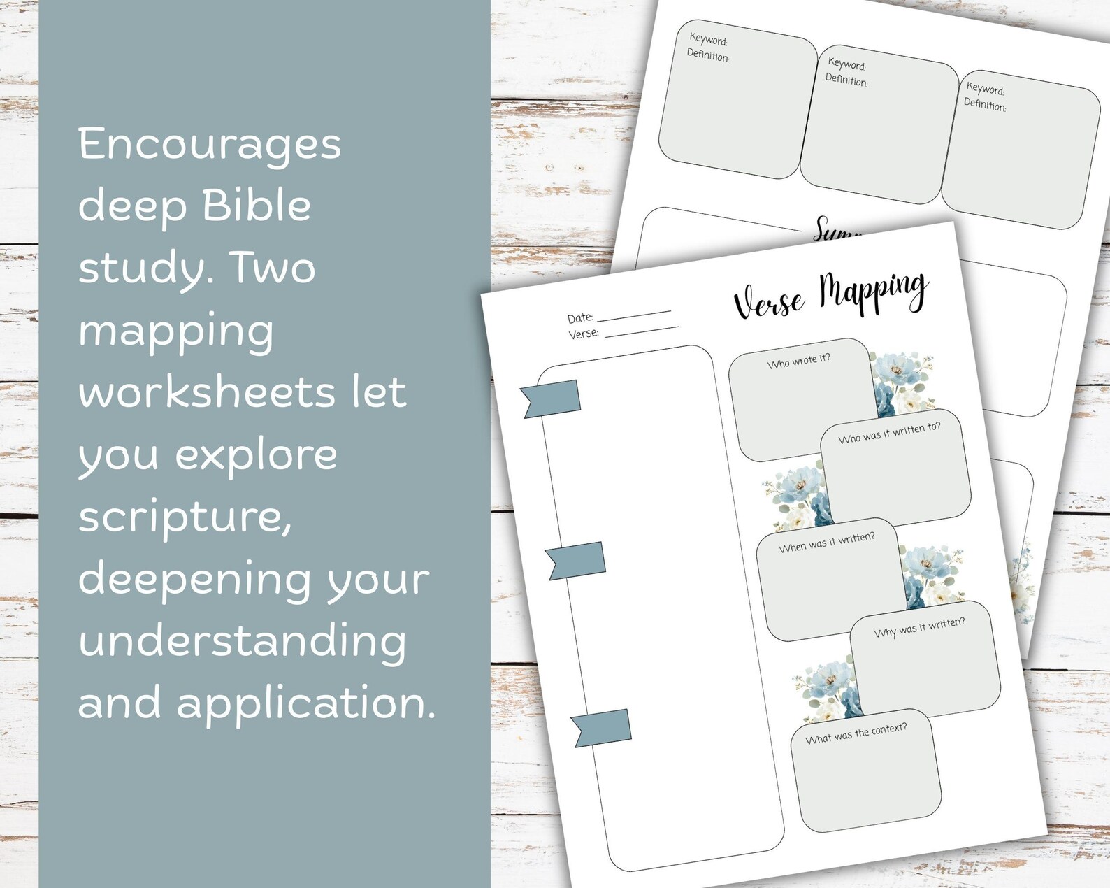 Verse Mapping Kit, Bible Study Guide, Bible Study Template, Trust in ...