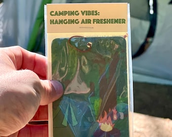 Hanging Air Freshener; Camping Vibes