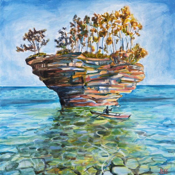 Turnip Rock ORIGINAL PAINTING and PRINTS