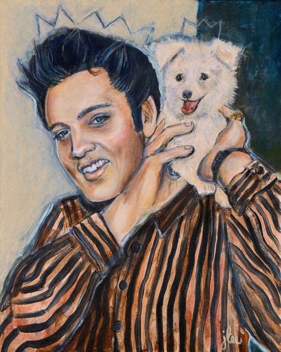 Elvis and Sweet Pea Print
