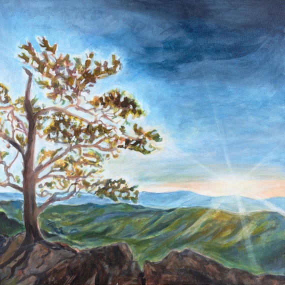 Breakthrough: Blue Ridge Mountains Painting