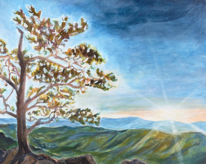 Breakthrough: Blue Ridge Mountains Painting