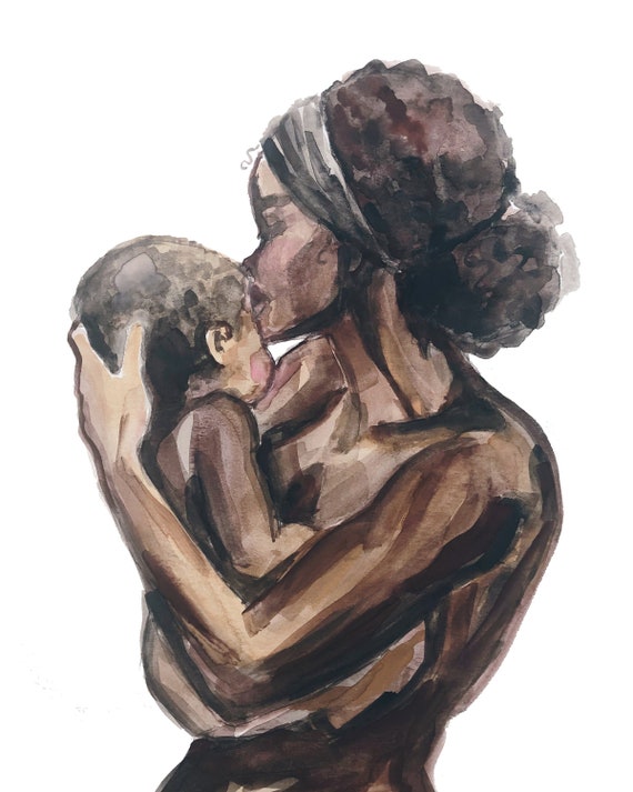 Chocolate & Coffee Mama and Baby