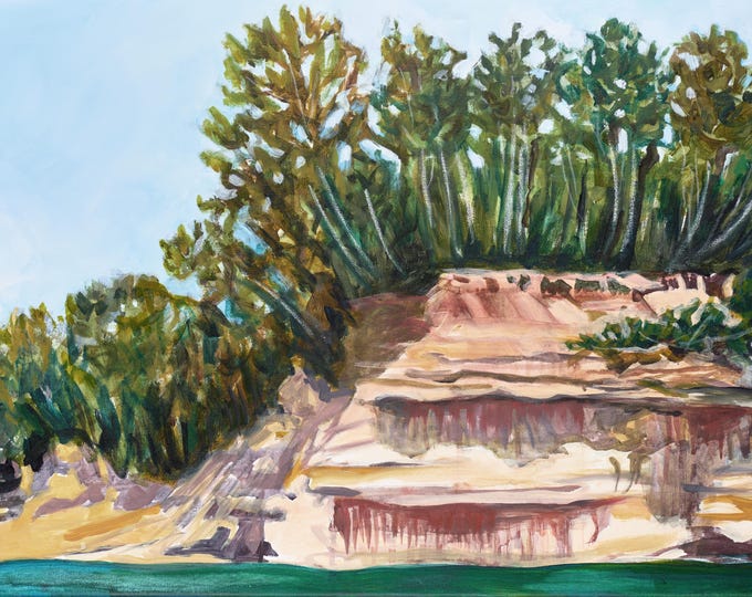 Pictured Rocks ORIGINAL PAINTING and PRINTS