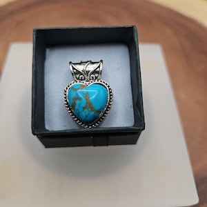 Turquoise heart pendant