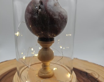 Druzy Ozean Jaspis Kugel mit Gehäuse 60 mm