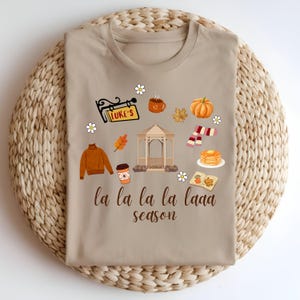 La La La La Laaa Season PNG&SVG, Gilmore Girls Luke’s Diner, Stars Hollow Tee, Autumn Tee, Cozy Fall Crewneck, Where You Lead I Will Follow