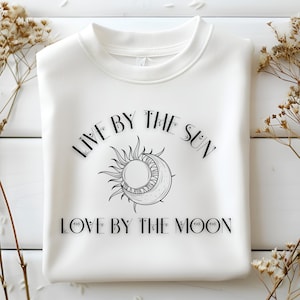 Sun & Moon Celestial Design: Inspirational PNG SVG (Digital Download)