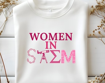 Women in STEM Design: Science Lover Gift (PNG & SVG)