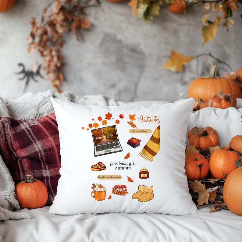 Fall Basic Girl Basic Girl Autumn PNG SVG, Gilmore Girls Cozy Fall Design - Etsy