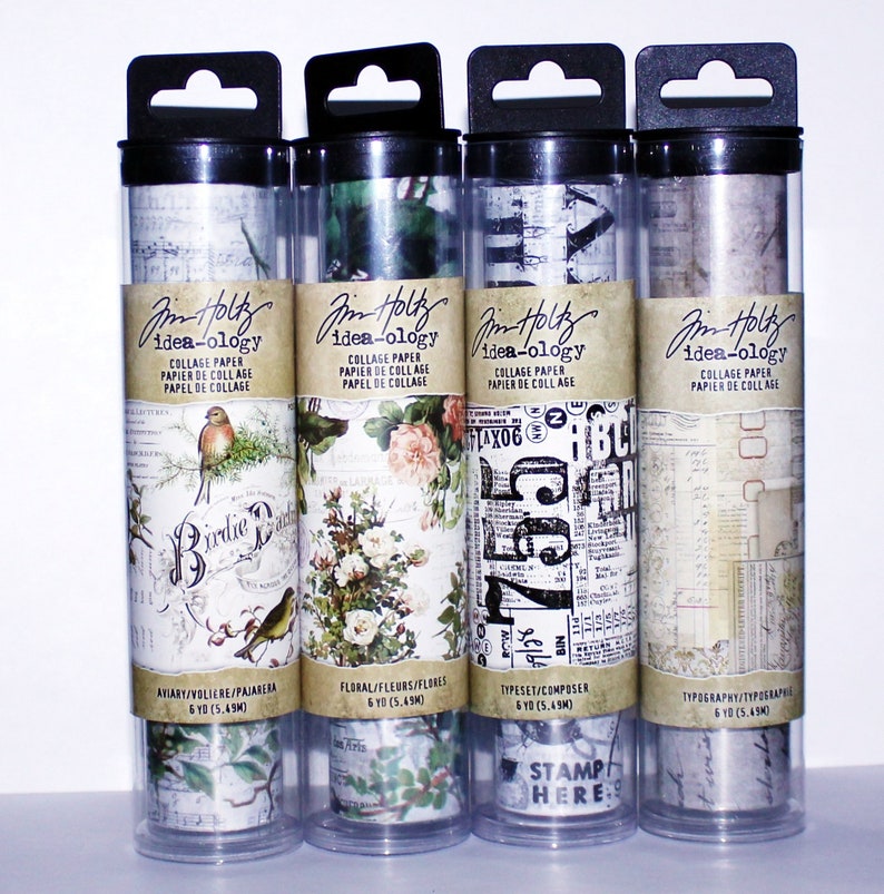 Tim Holtz Ideaology Collage Paper Tissue Like Paper for Etsy