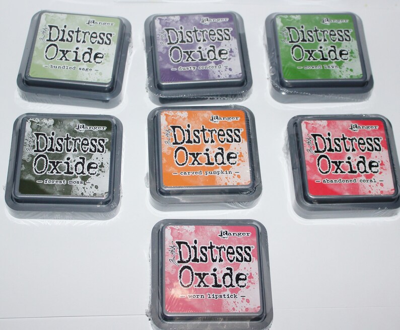 Tim Holtz Distress Oxide Ink Pads, Single Color Inks, Ranger Ink Pad ...