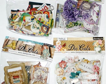 Stamperia Die Cuts, Pick Your Pack, Vintage Style Ephemera Pack, Junk Journaling Assortment Pack, Embellishment, Scrapbooking