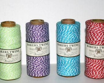 Hemptique Cotton Baker's Twine Spool, Crafts, Gift Wrapping, Scrapbooking, Card Making, Junk Journaling