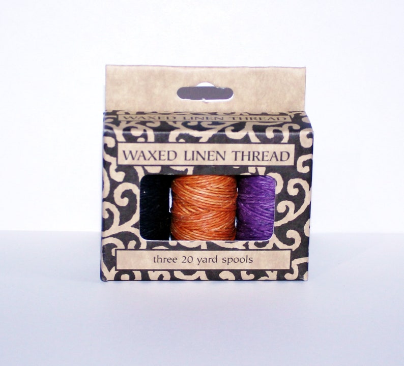 Set of 3 Wax Linen Thread for Bookbinding Book Making Thread Etsy