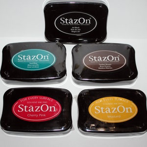 StazOn Solvent Ink Pad, Stamp Ink Pad, Scrapbooking Ink, Journaling Ink, Craft Ink