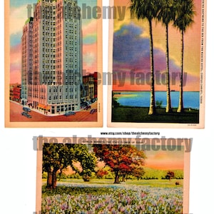 Postales de souvenir vintage digital, tarjetas de diario de estilo vintage, etiquetas de tarjetas de viaje, collage de medios mixtos, tarjetas de diario digital