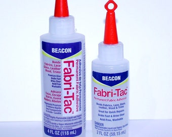 Fabric Tac Glue, Beacon Fabric Glue Dries Clear, Scrapbooking Glue, Journal Glue, Craft Glue, Fabric Glue