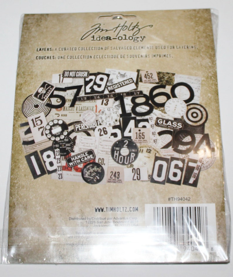 Tim Holtz Ideo-ology Layers Remnants, Urban Layers, Journal Cards, Vintage Style Cards, Junk Journal Ephemera image 5