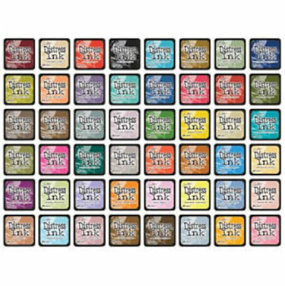 Tim Holtz Distress Mini Pads, Single Color Inks, Ranger Ink Pad