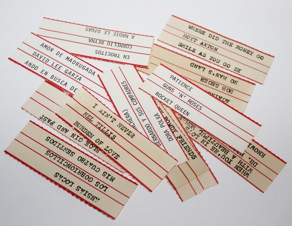 Random Vintage Jukebox Labels From the 60s 70s 80s Junk - Etsy