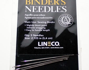 Lineco Book Binder's Steel Needles Junk Journal