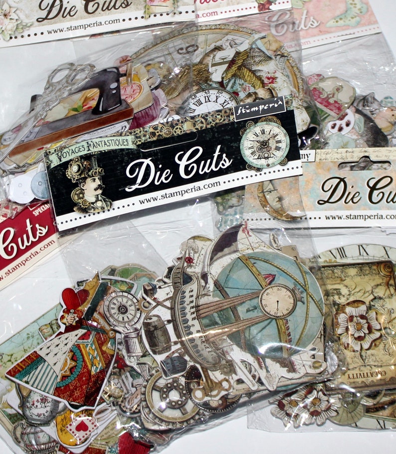 Stamperia Die Cuts, Pick Your Pack, Vintage Style Ephemera Pack, Junk Journaling Assortment Pack, Embellishment, Scrapbooking image 1