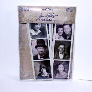 Tim Holtz Idea-ology Found Relatives or Photobooth, Vintage Photo Booth ...
