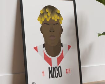 Athletic Club's Nico Williams poster