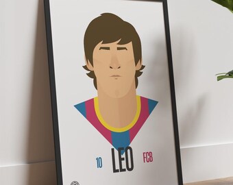 Poster of Leo Messi of FC Barcelona and Argentina