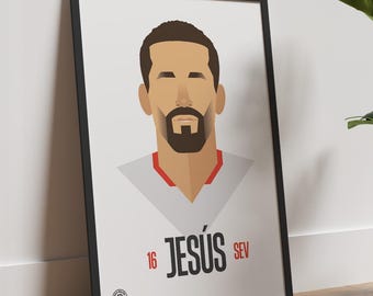 Sevilla FC's Jesús Navas poster