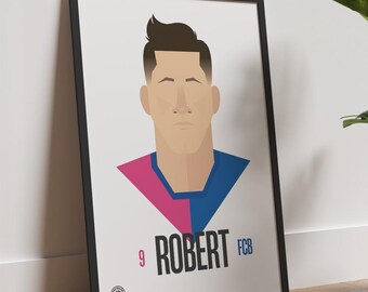 Poster of Robert Lewandowski of FC Barcelona