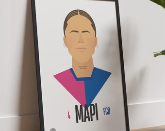 Mapi León poster of FC Barcelona