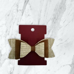 Handcrafted Leather Hair Bow Clip - Trendy Hair Accessory for Women and Girls
