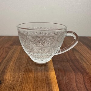 Vintage Glass punch glasses, Set of 2, art deco