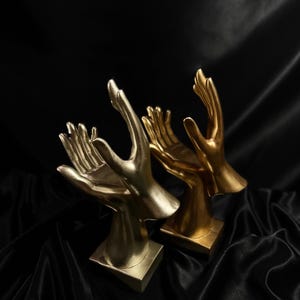 Hands Sculpture, Art Of Hand, Gold Hand, Modern Decor Objects, Home Decoration, Sculpture, Office, Perfect Gift, Handmade, Art Object, Rare,