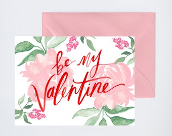 Love & Friendship - Be My Valentine - Valentines Day - Single Card A-2