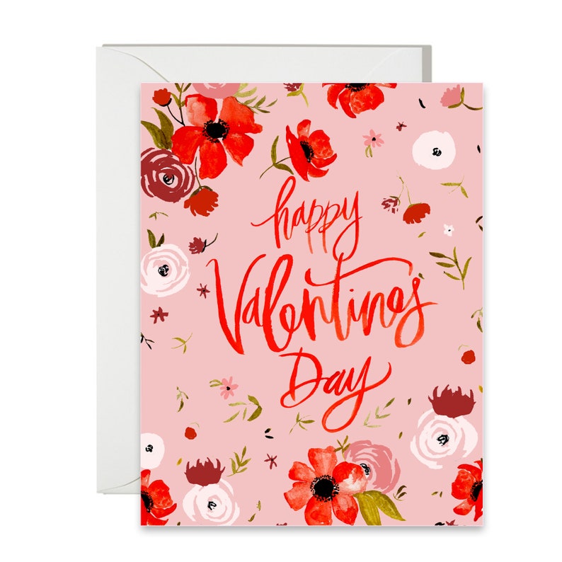 Love & Friendship Happy Valentines Day Single Card A-2 image 1