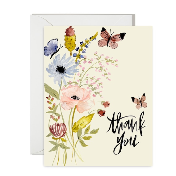 Bunch of Thanks Botanical Greeting Card Bunch of Thanks Botanical Greeting Card