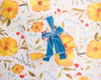 Gift Wrap Sheets - Sunshine Floral  - Set of 3 Sheets