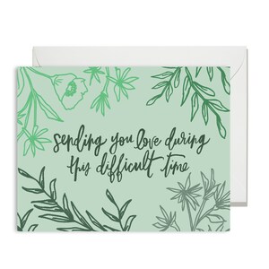 General Greetings - Sending You Love - Sympathy - Thinking of You - Painted & Hand Lettered Cards - A-2