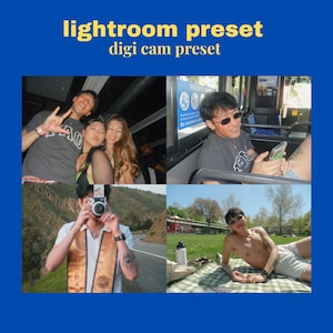 May include: A collage of four images showing different people in various settings. The top left image shows three people on a bus, the top right image shows a person on a bus looking at their phone, the bottom left image shows a person holding a camera, and the bottom right image shows a person laying on a blanket in a park.