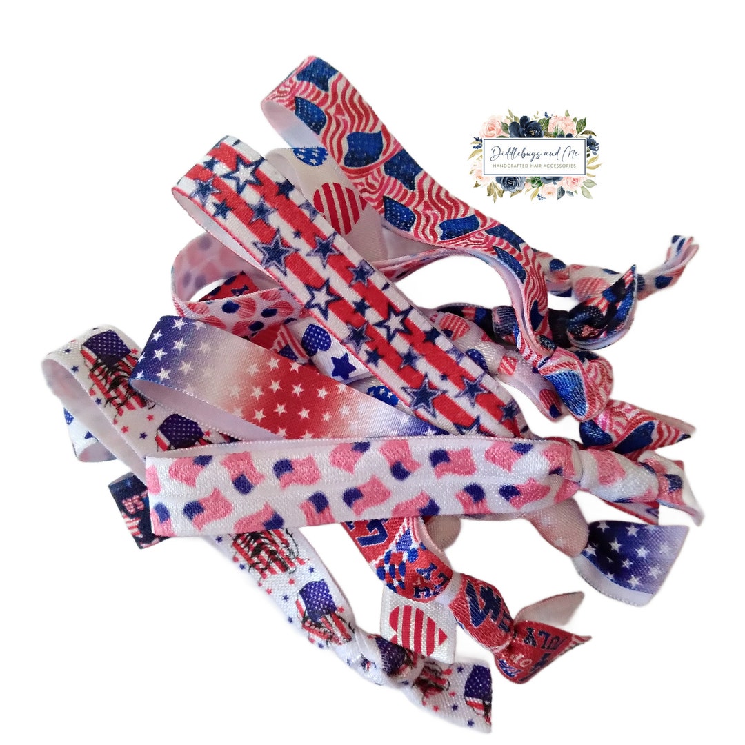patriotic hair ties